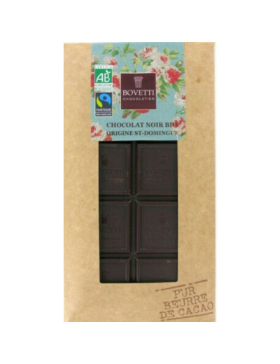 Chocolat noir Saint Domingue 73% Bovetti 100g