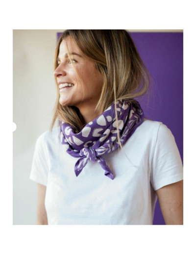 FOULARD LATIKA ARTISTIC VIOLET - APACHES