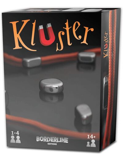 Borderline Editions – Kluster – Jeu d’adresse aimants – Pierres aimantées – Jeu d’ambiance à jouer en famille ou entre amis – De 1 à 4 joueurs