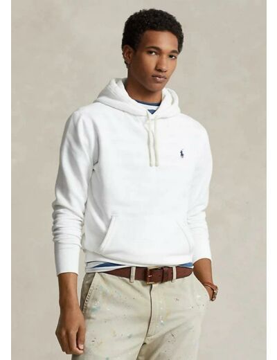 Sweat à capuche Ralph Lauren blanc