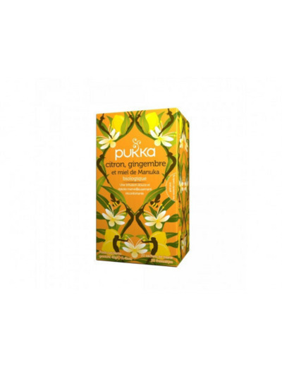 Tisane citron gingembre miel BIO PUKKA