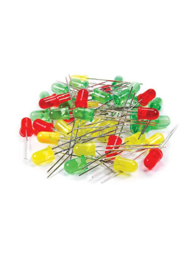 JEU DE LED - 80 pcs - 2 TAILLES - 3 COULEURS