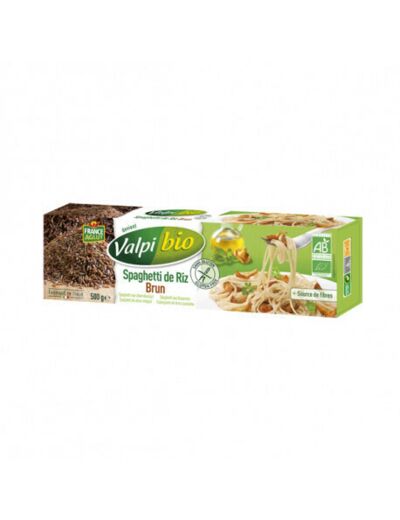 Pâtes spaghetti riz brun Bio Sans gluten Valpibio - Abc Bio