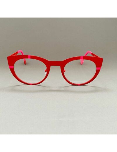 Lunettes de Vue Be Proud de la Marque Sabine Be Coloris Rouge / Rose Fluo