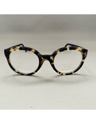 Lunettes de Vue Femme Nathalie Blanc Couleur Ecaille Bleu Modèle Helene