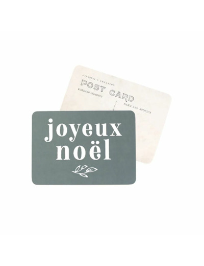 CARTE POSTALE JOYEUX NOEL / ADELE / BLEU MYSTERIEUX