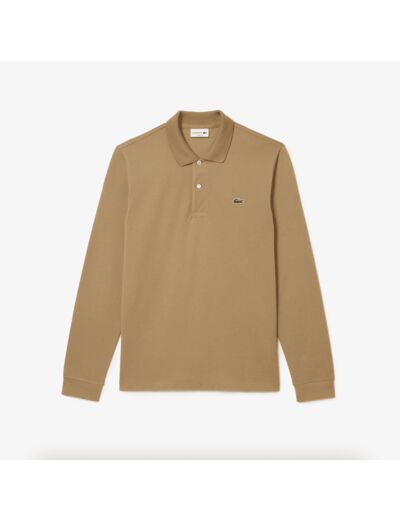 Polo manches longues Lacoste beige