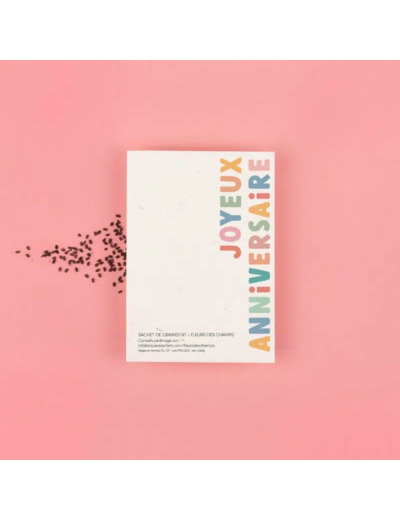 SACHET DE GRAINES "JOYEUX ANNIVERSAIRE" - LA FABRIQUE A SACHETS