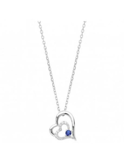 collier  argent coeur  - Magie d'Or