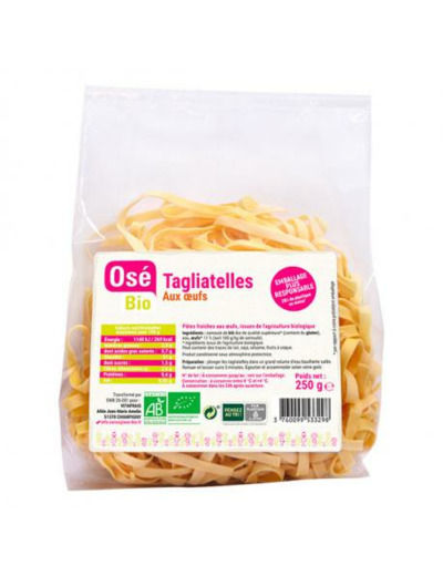 Tagliatelles aux oeufs 250g - Abc Bio