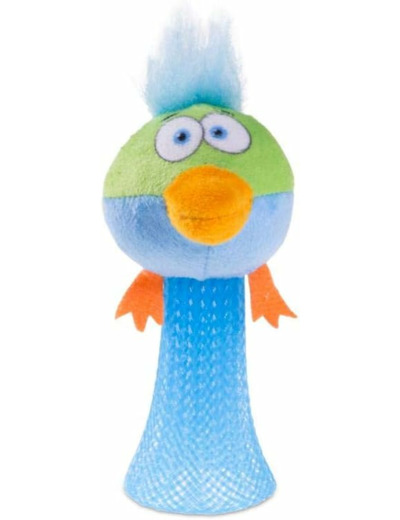 VADIGRAN Jouet Chat Peluche Canard Sauteur 10cm