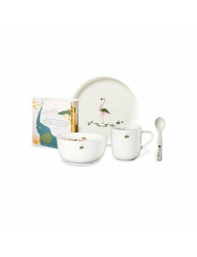 Ensemble vaisselle porcelaine enfant Emma Flamand rose- ASA SELECTION