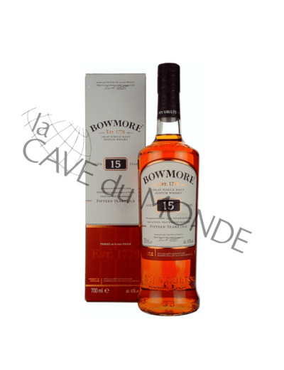 Whisky Islay Bowmore 15 Ans Sherry Cask 43° 70cl