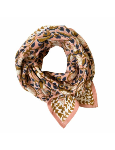 BIG FOULARD LATIKA EVENTAIL BLUSH