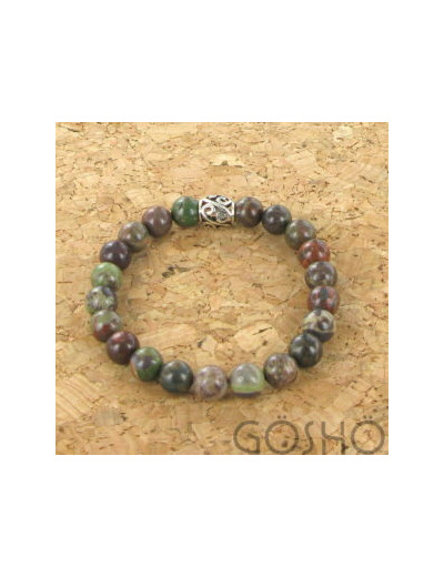 Bracelet GOSHO Agate de Foret Tropicale