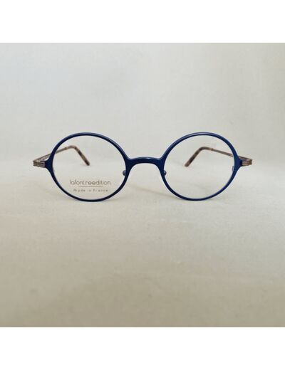 Lunettes de Vue Homme Inimitable de la Marque Lafont Coloris Bleu / Marron