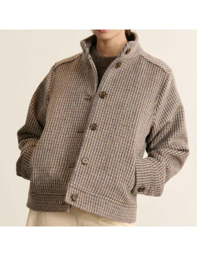 MANTEAU TRUFFE BLEU - GARANCE