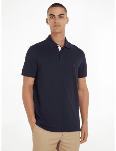 Polo Tommy Hilfiger marine en coton bio