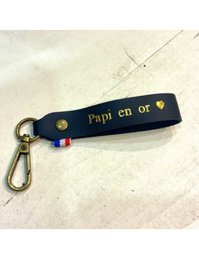 PORTE CLES PAPI EN OR