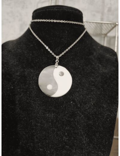 Pendentif nacre ying yang