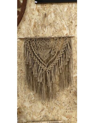 Suspension Murale Macrame Jute Naturel