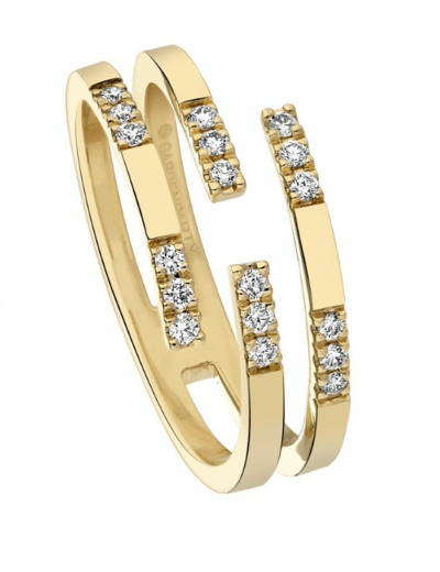 Bague or diamants