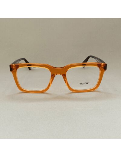 Lunettes De Vue Woow Modèle Big Time 1 Coloris Orange Translucide