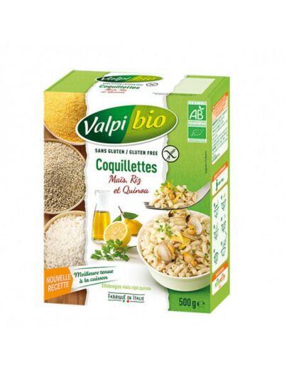 Pâtes coquillettes Maïs, Riz et Quinoa Bio Sans gluten - Abc Bio
