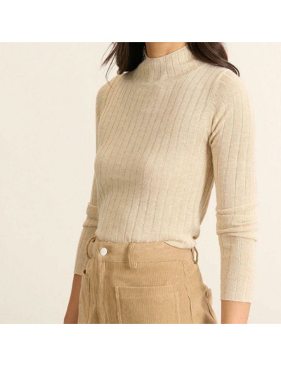 PULL PISTACHE BEIGE - GARANCE