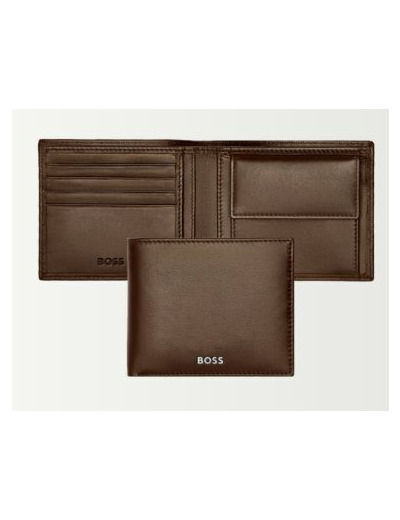 Portefeuille / monnaie Boss marron