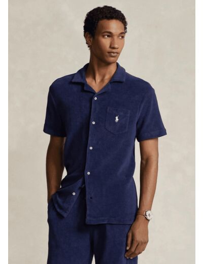 Chemise manches courtes Ralph Lauren marine