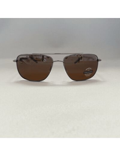 Lunettes de Soleil Tellaro de la Marque Serengeti Coloris Marron Gunmetal Shiny