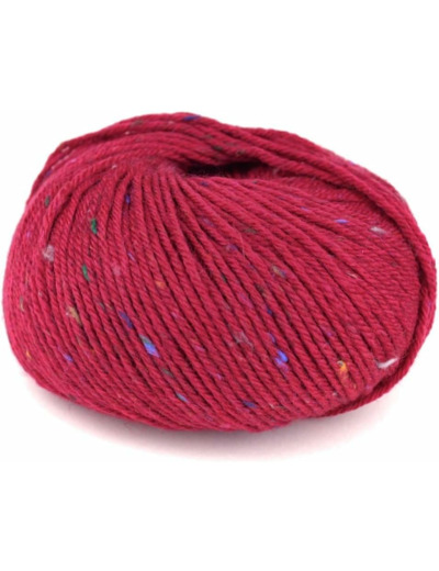 Plassard Laine Séraphine tweedé Intemporel 60 Bordeau mouch