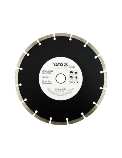 Disque diamant pro segmente 230 mm YT-6005