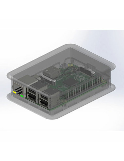Boitier transparent pour RASPBERRY B OU PI3