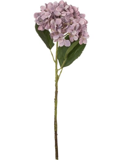 J-Line Hydrangea Textile Mauve Pale