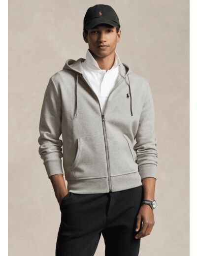 Sweat zippé Ralph Lauren gris