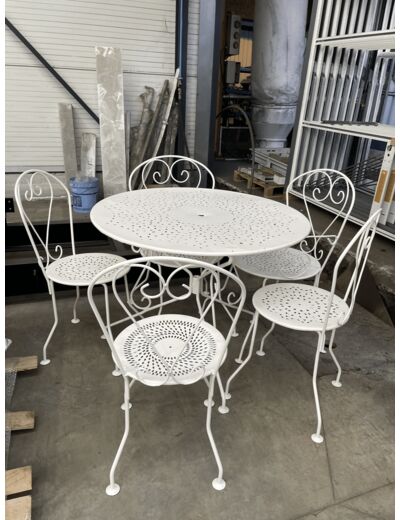 Rénovation chaise de salon de jardin métallique